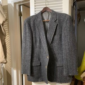 Dawahares Vintage Wool Herringbone Blazer